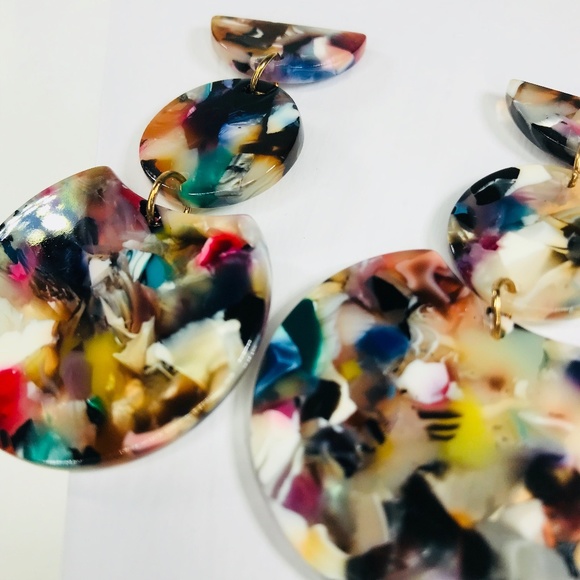 CLOSET REHAB Jewelry - ⚡️FLASH SALE⚡️Multi Geo Stack Statement Earrings